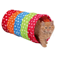 Túnel de felpa para gatos