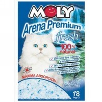 Arena sanitaria moly premium fresh para gatos