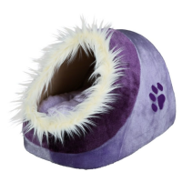 Cueva Minou lila-violeta para gatos y perros pequeños