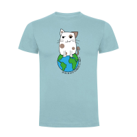 Camiseta hombre "Un día mi gato dominará el mundo"