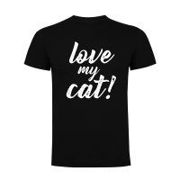 Camiseta hombre "Love my cat"
