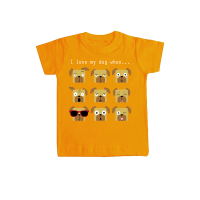 Camiseta niño/a "I love my dog when..."
