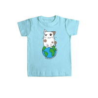 Camiseta niño/a "Un día mi gato dominará el mundo"