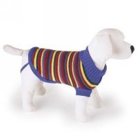 Jersey de diseño a rayas para perros