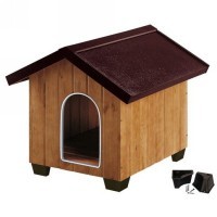 Caseta de madera domus para perro