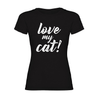 Camiseta mujer "Love my cat!"